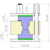 GT02 pressure jig and testing cell kit for solid-state battery Laborxing