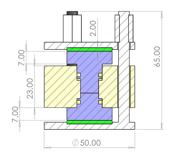 GT02 pressure jig and testing cell kit for solid-state battery Laborxing