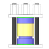 Pressure jig and high temperature testing cell kit for solid-state battery, Model GT09 Laborxing