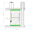 Pressure jig and high temperature testing cell kit for solid-state battery, Model GT09 Laborxing