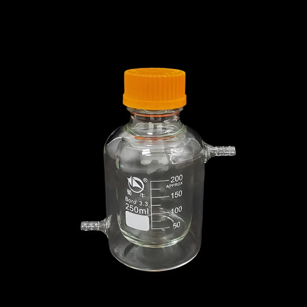 Double jacketed bottle with screw cap, graduated, 100 to 5000 ml Laborxing