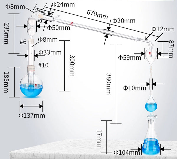 Apparatus to determination for neutral oils and pyridine bases contents of phenol products Laborxing